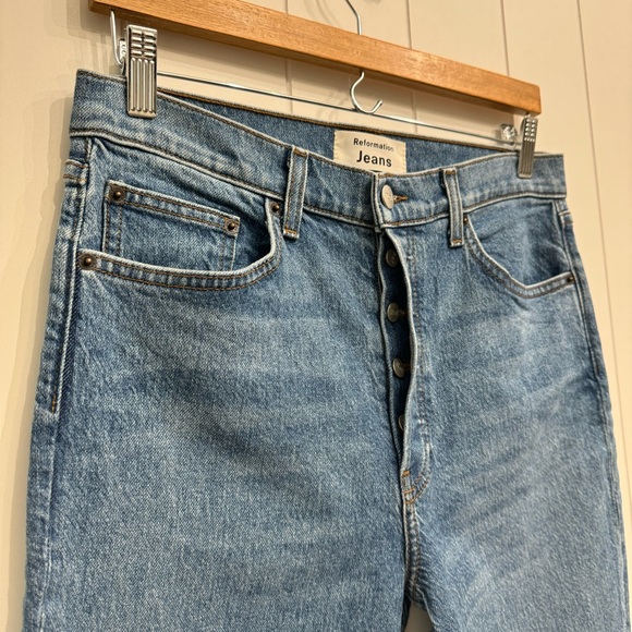 Reformation Serena High Skinny Denim Jean in Color Maya Size 29 High Rise - Picture 9 of 15